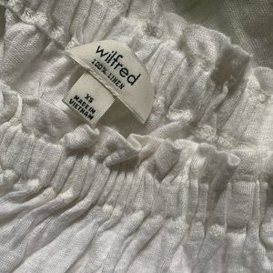 White Wilfred off the shoulder top